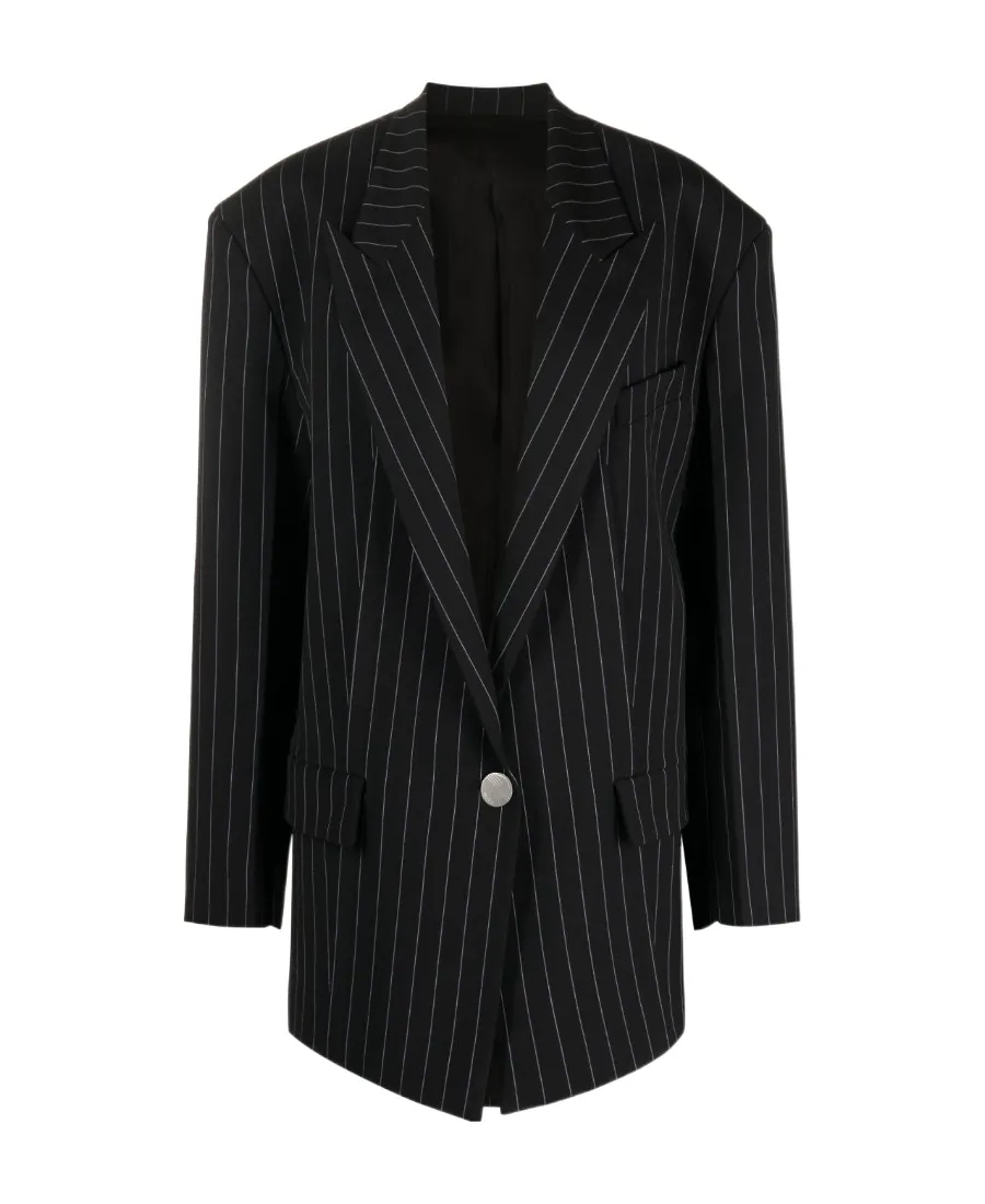 Glen Pinstriped Blazer