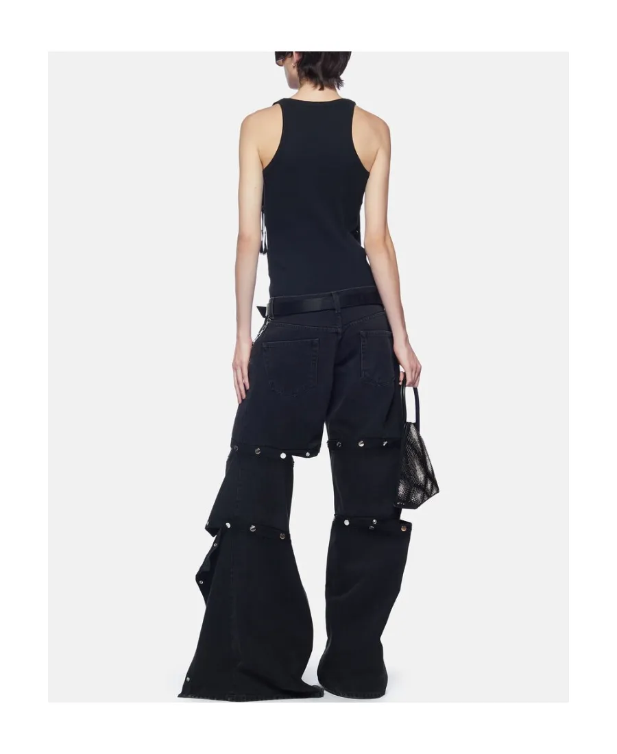 Logo Patch Ribbed Tank Top