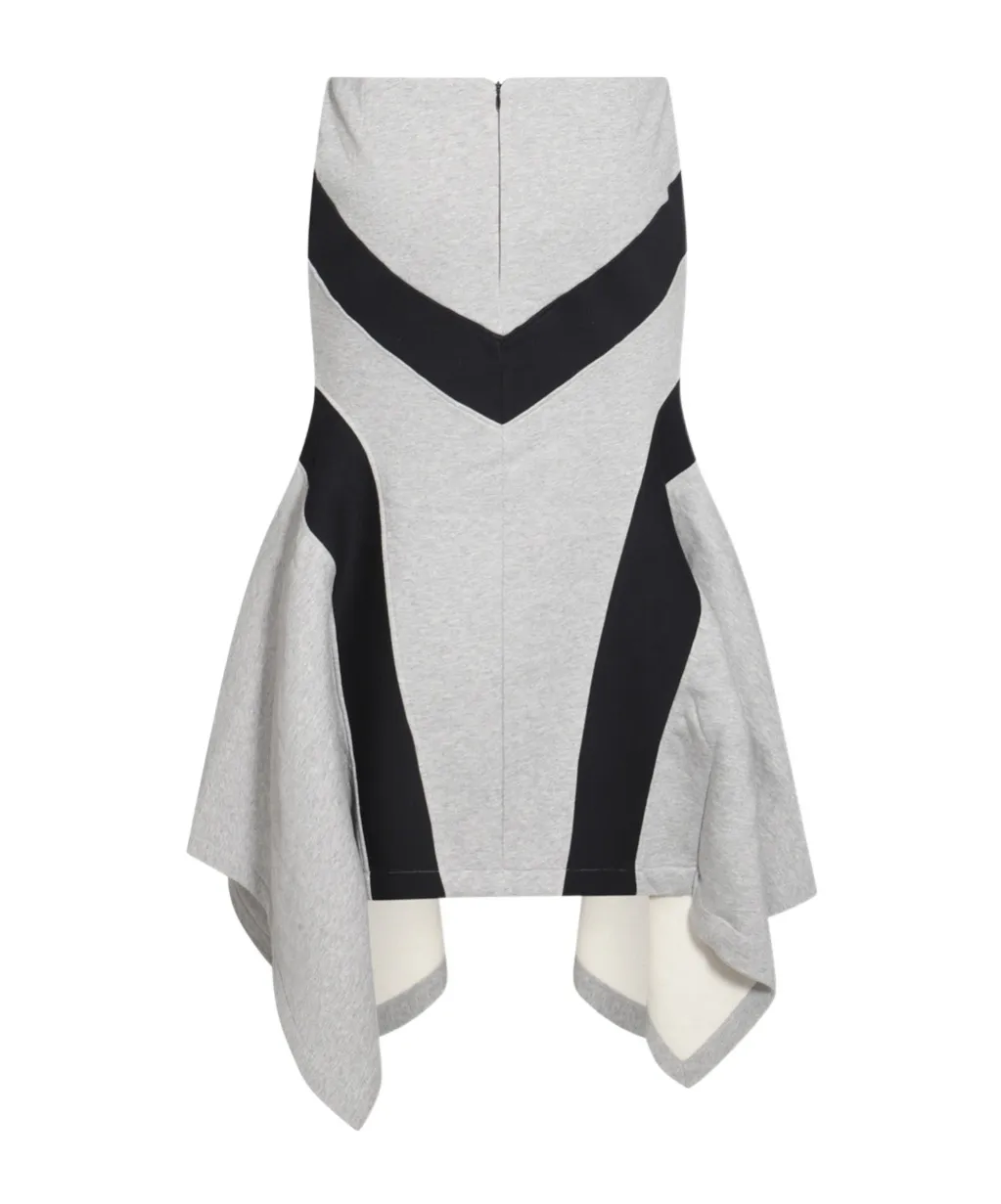 Asymmetric Hem Long Skirt