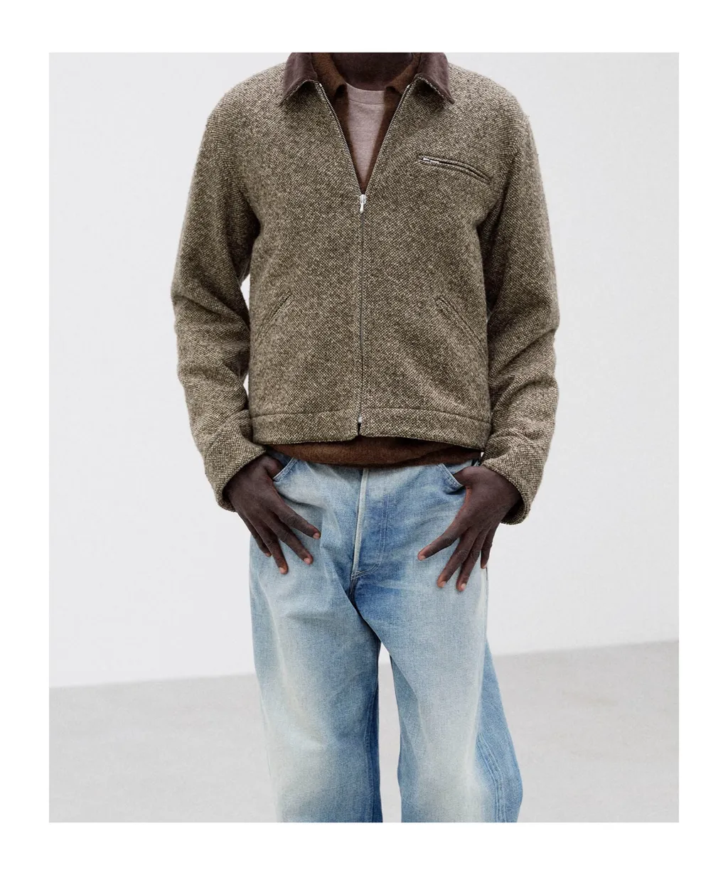 Tweed Zip Blouson