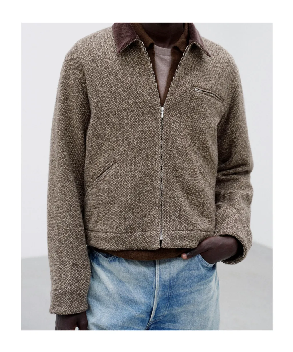 Tweed Zip Blouson