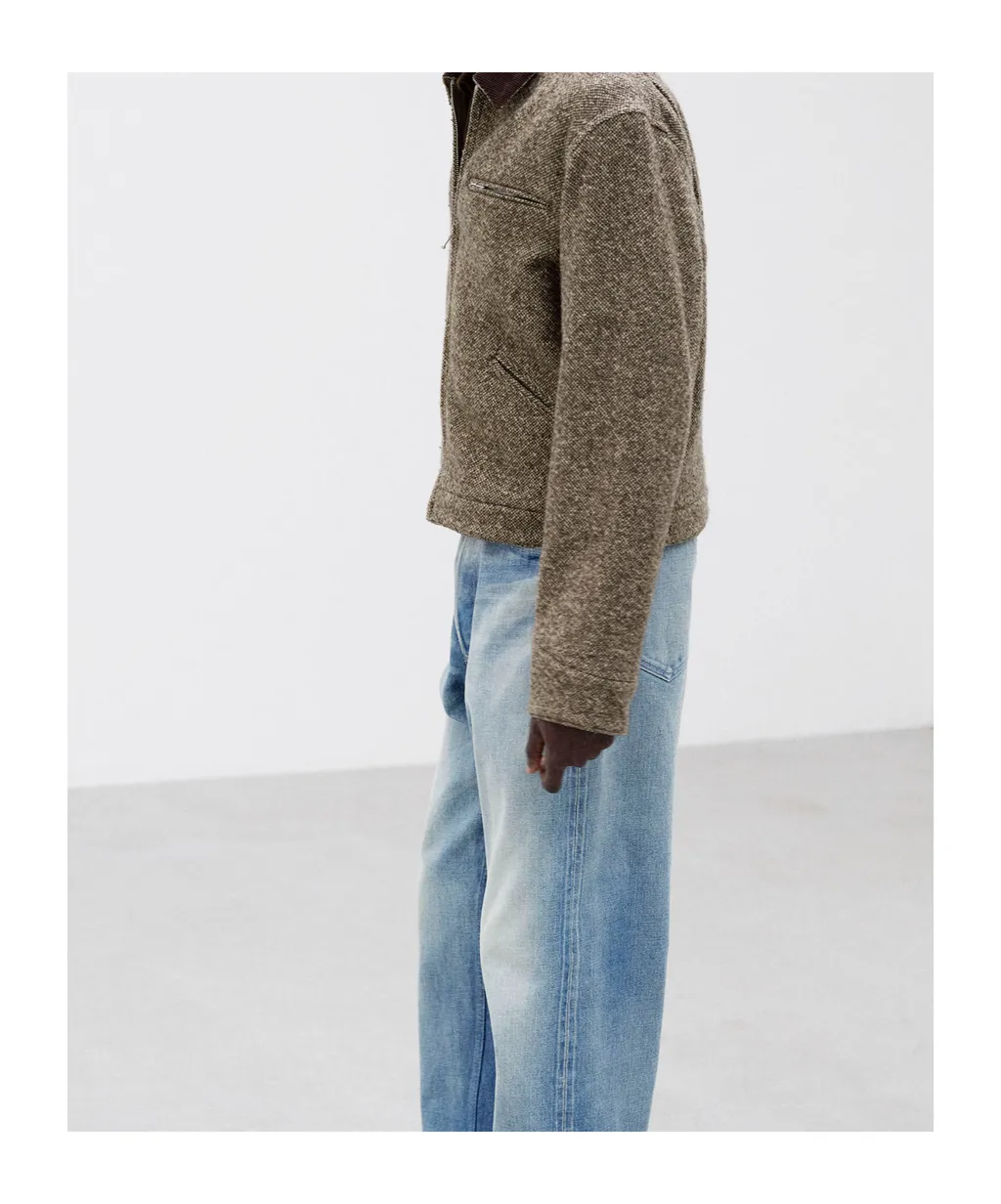 Tweed Zip Blouson