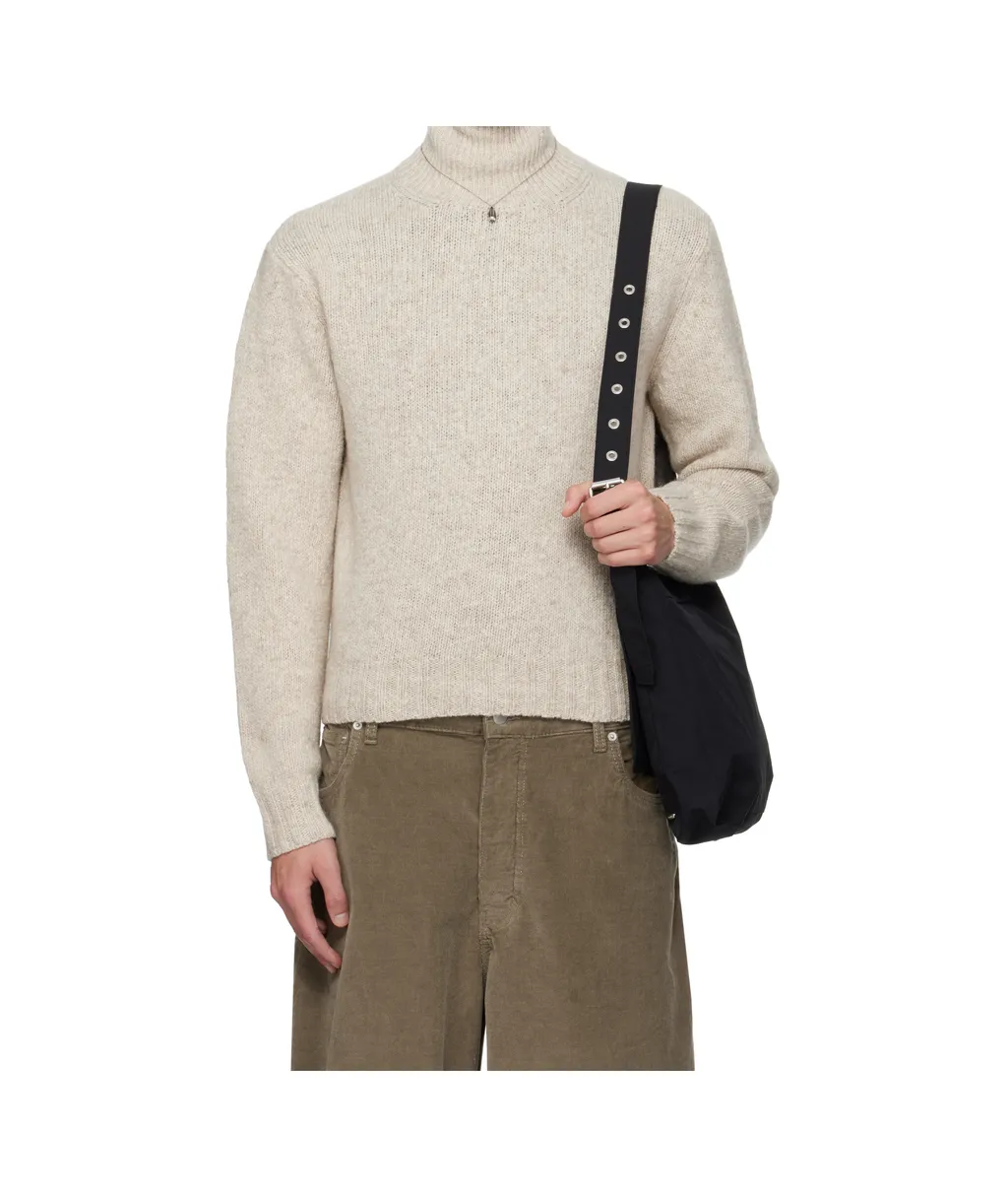 High-Neck Cashmere Sweater