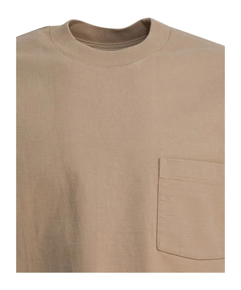 Ribbed Collar T-Shirt