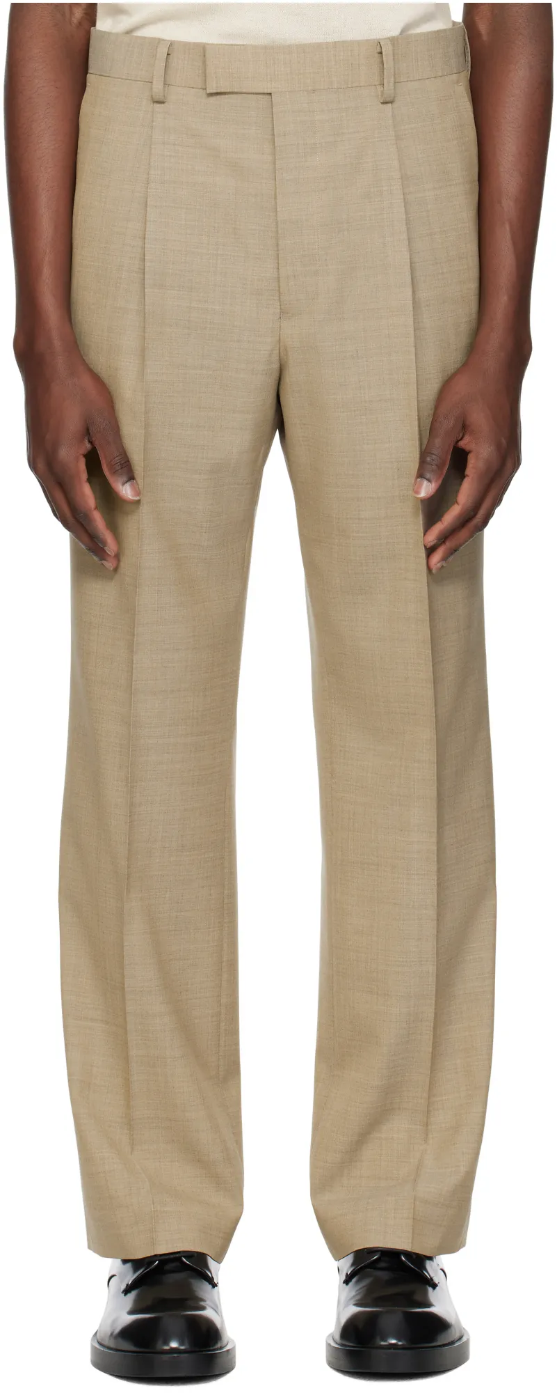 Pleated Wool Pants