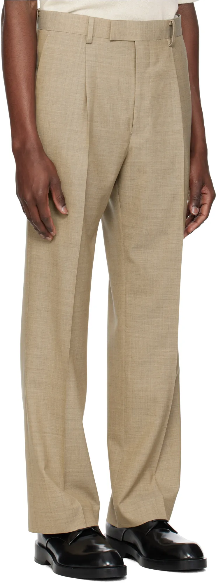 Pleated Wool Pants