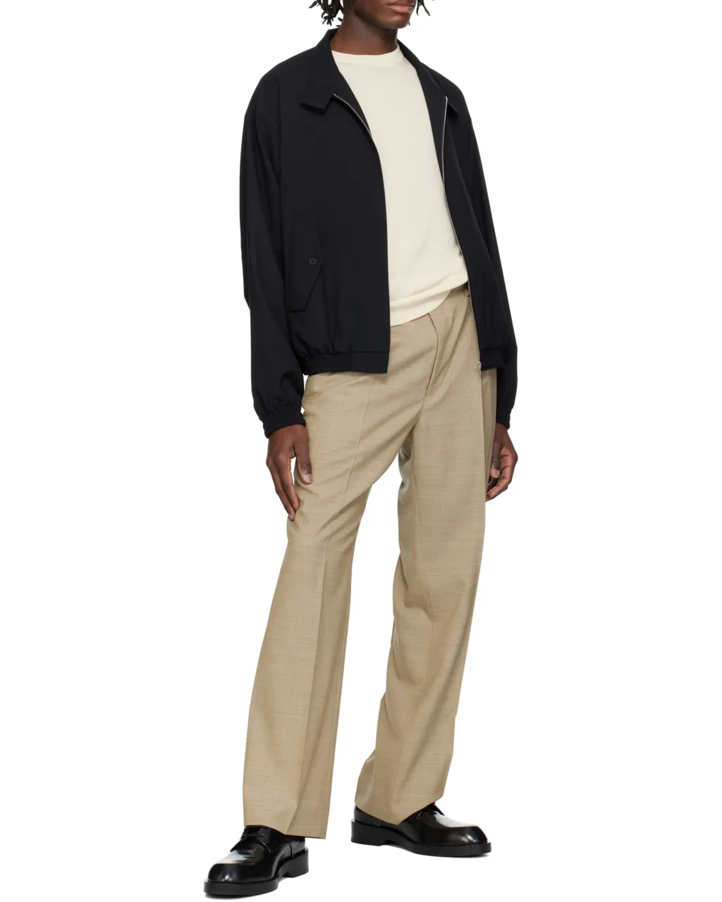 Pleated Wool Pants