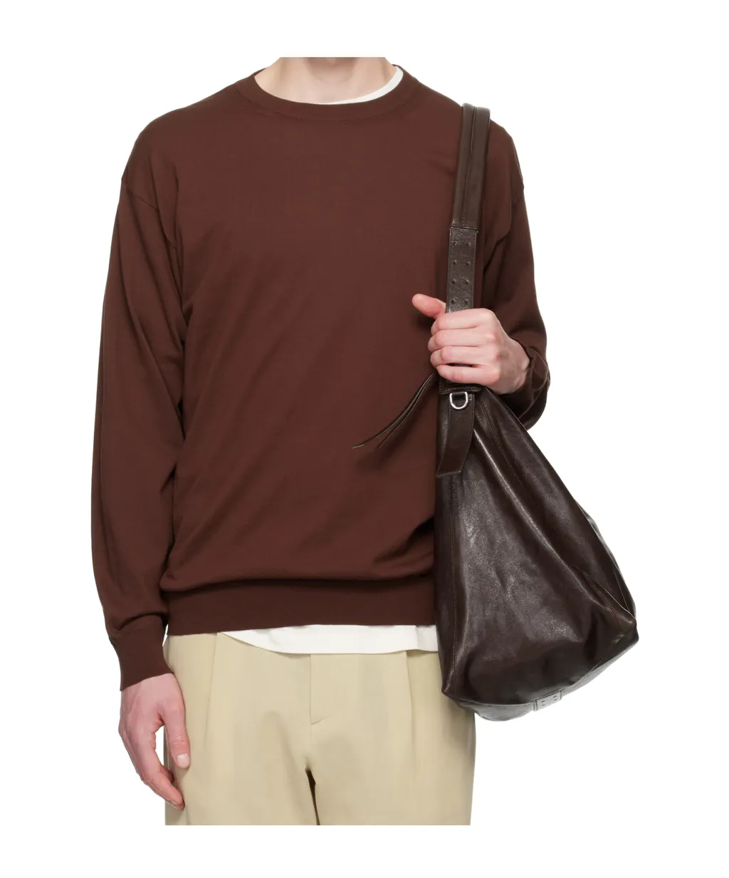 Round Neck Long-Sleeved Sweatshirt