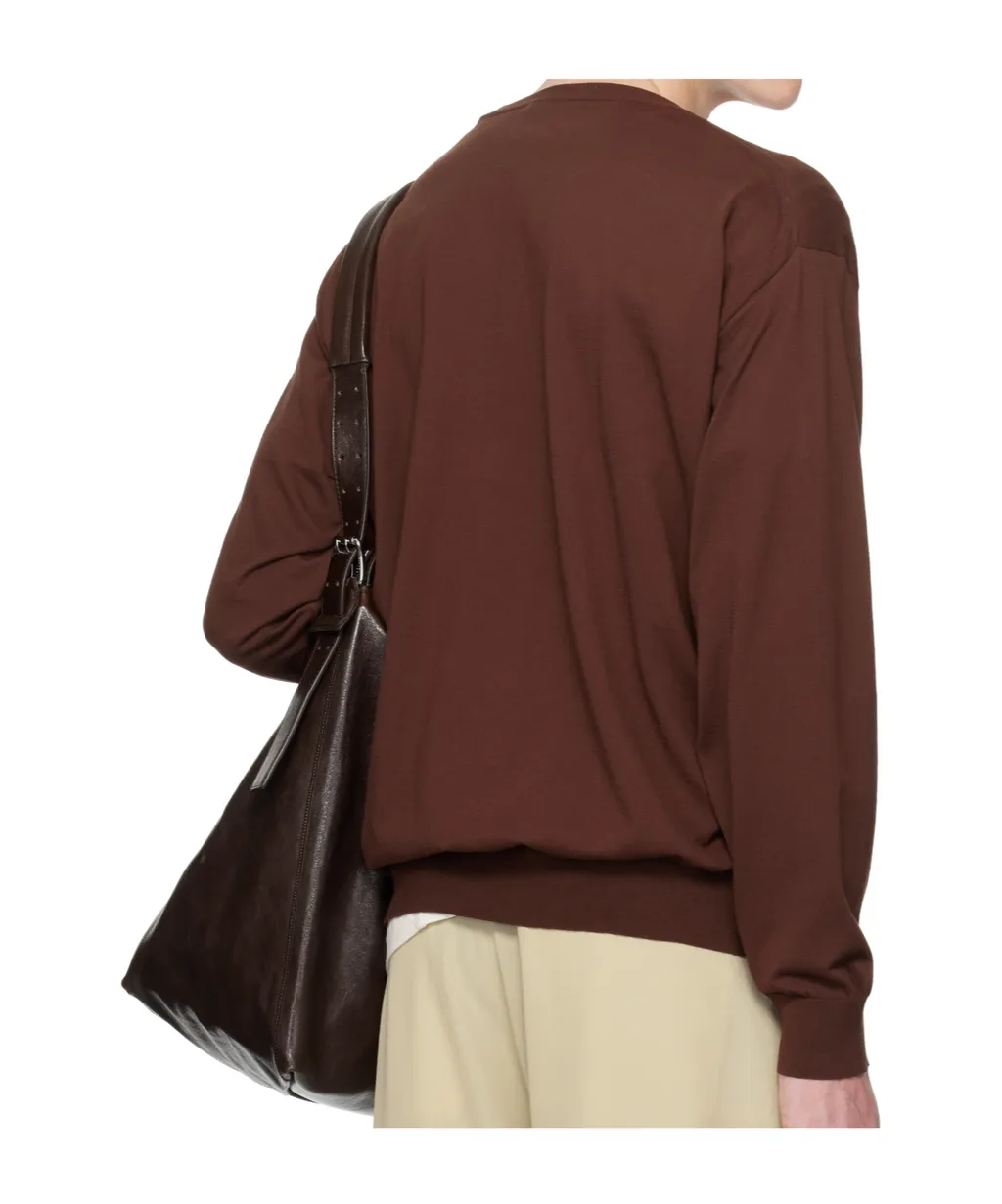 Round Neck Long-Sleeved Sweatshirt