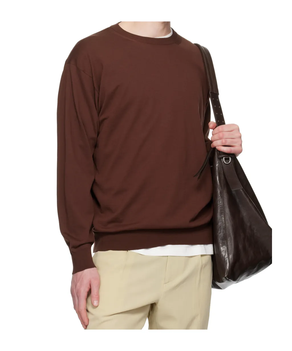 Round Neck Long-Sleeved Sweatshirt