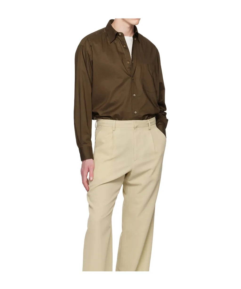 Lapel Long-Sleeved Shirt