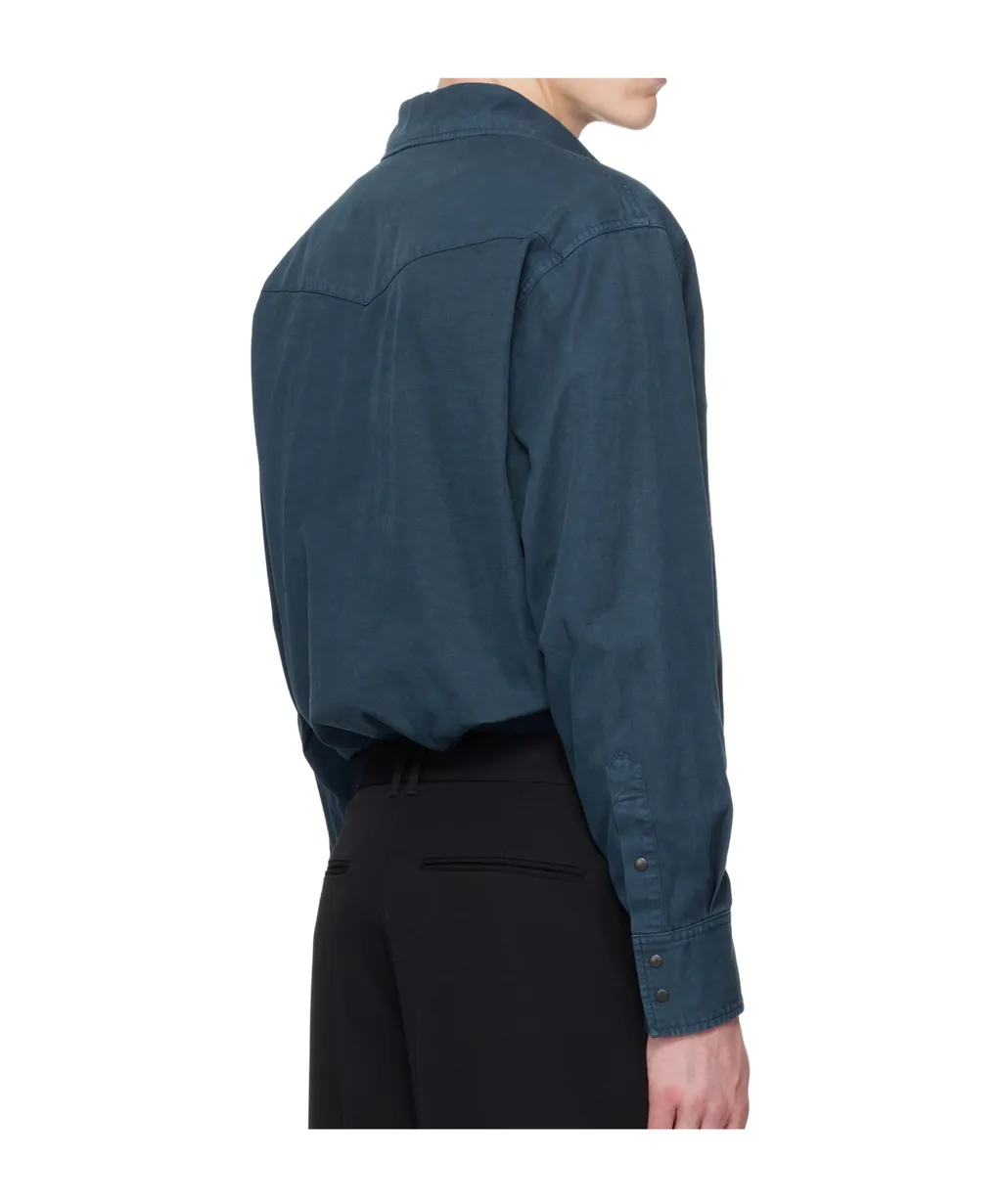 Lapel Long-Sleeved Shirt