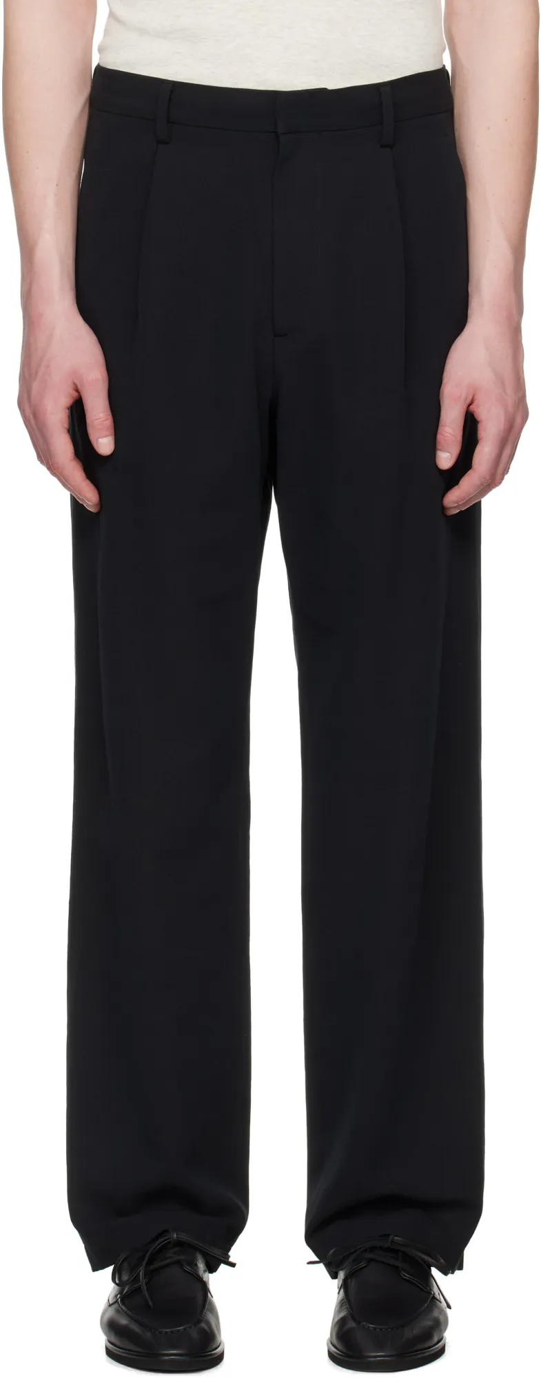 Pleated-Detail Trousers