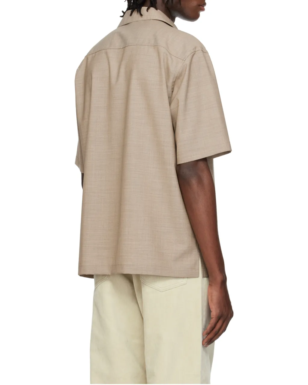 Tropical Wool Short-Sleeve Shirt
