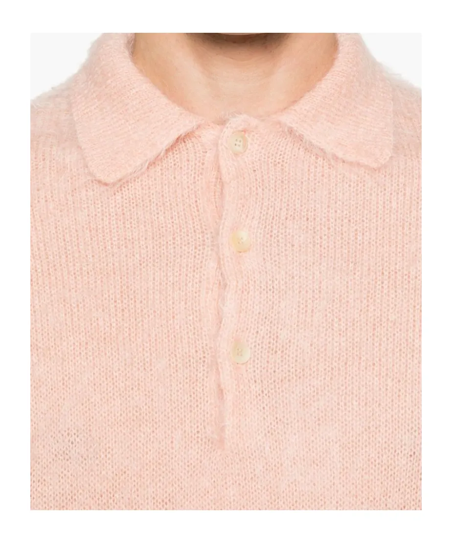Brushed Knit Polo Shirt