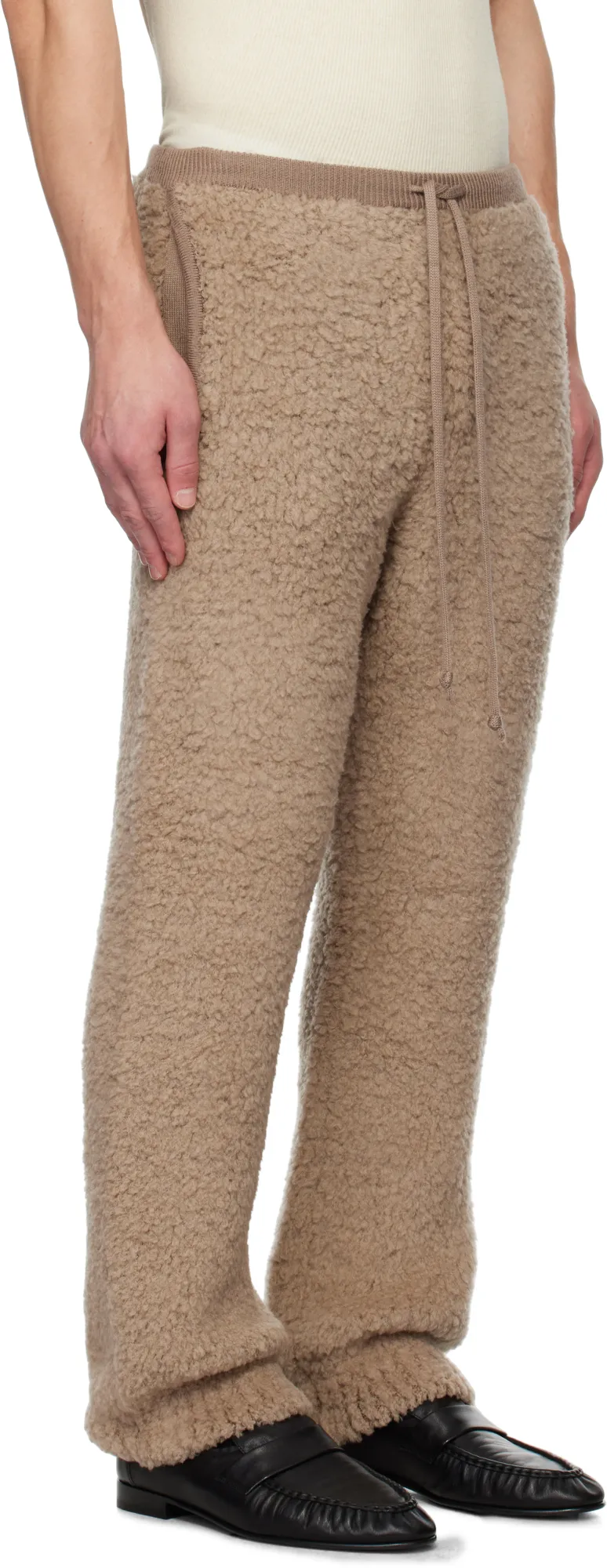 Merino Wool Boa Knit Sweatpants