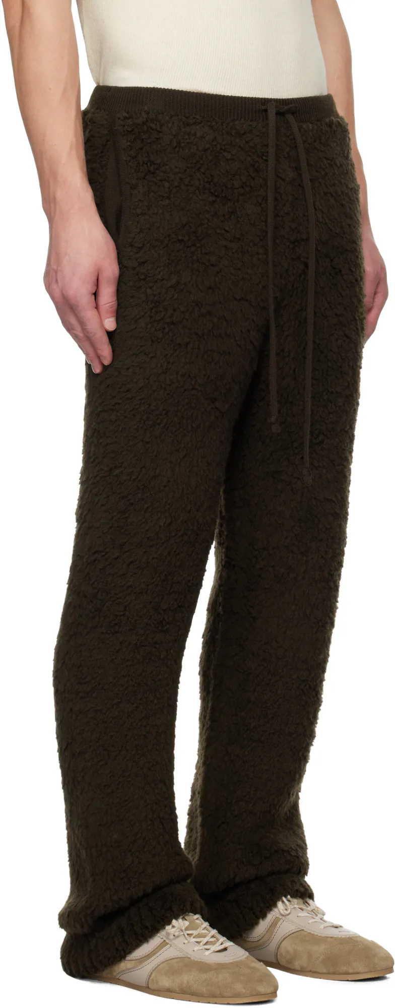 Merino Wool Boa Knit Sweatpants