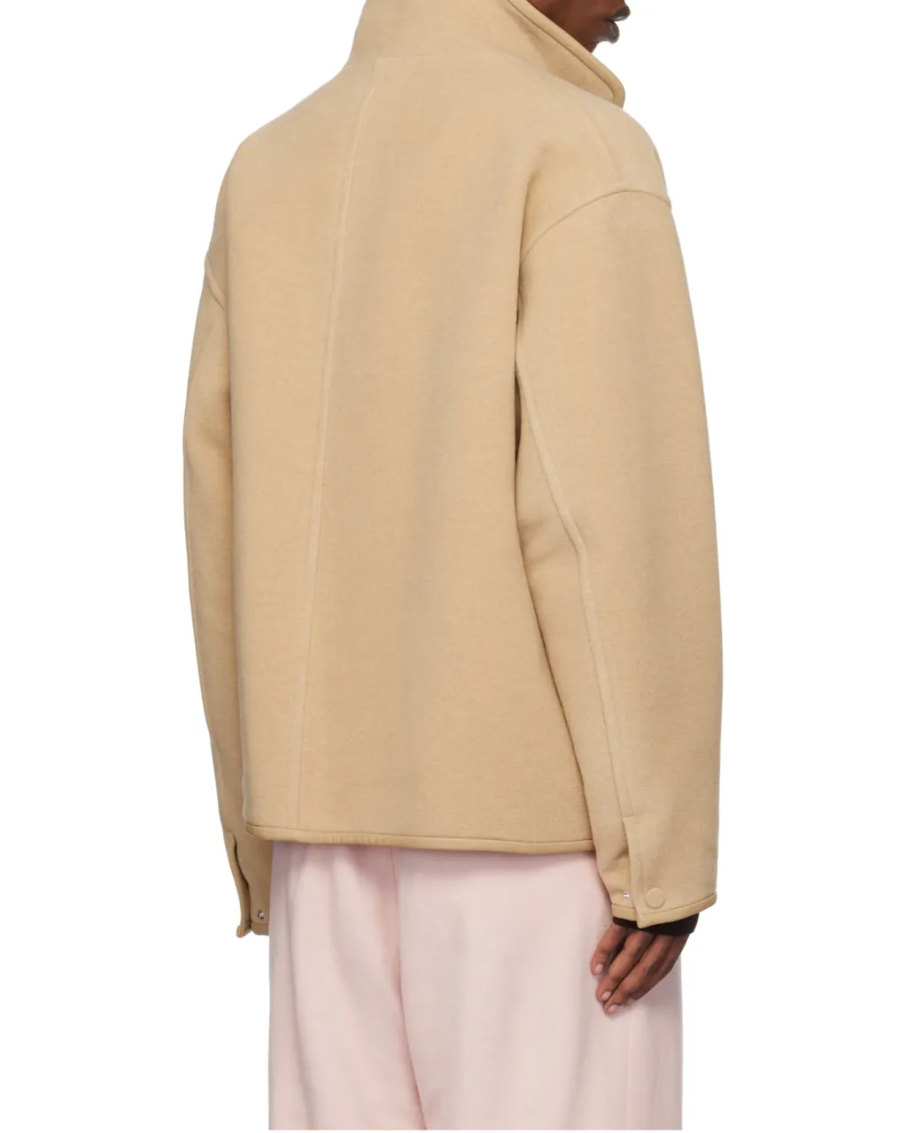 Double Cloth Heavy Pile Zip Jacket