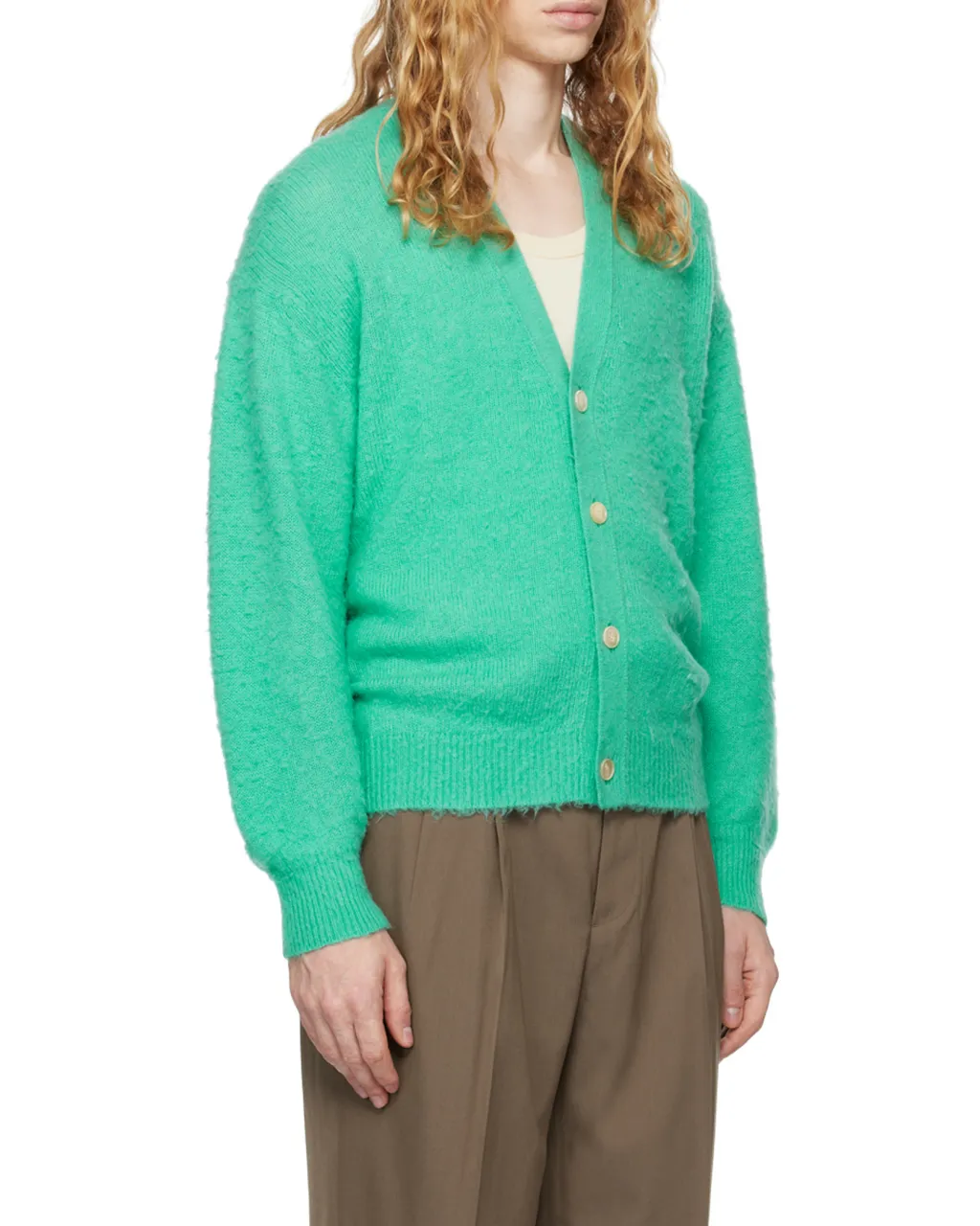 Long-Sleeved Knitted Cardigan
