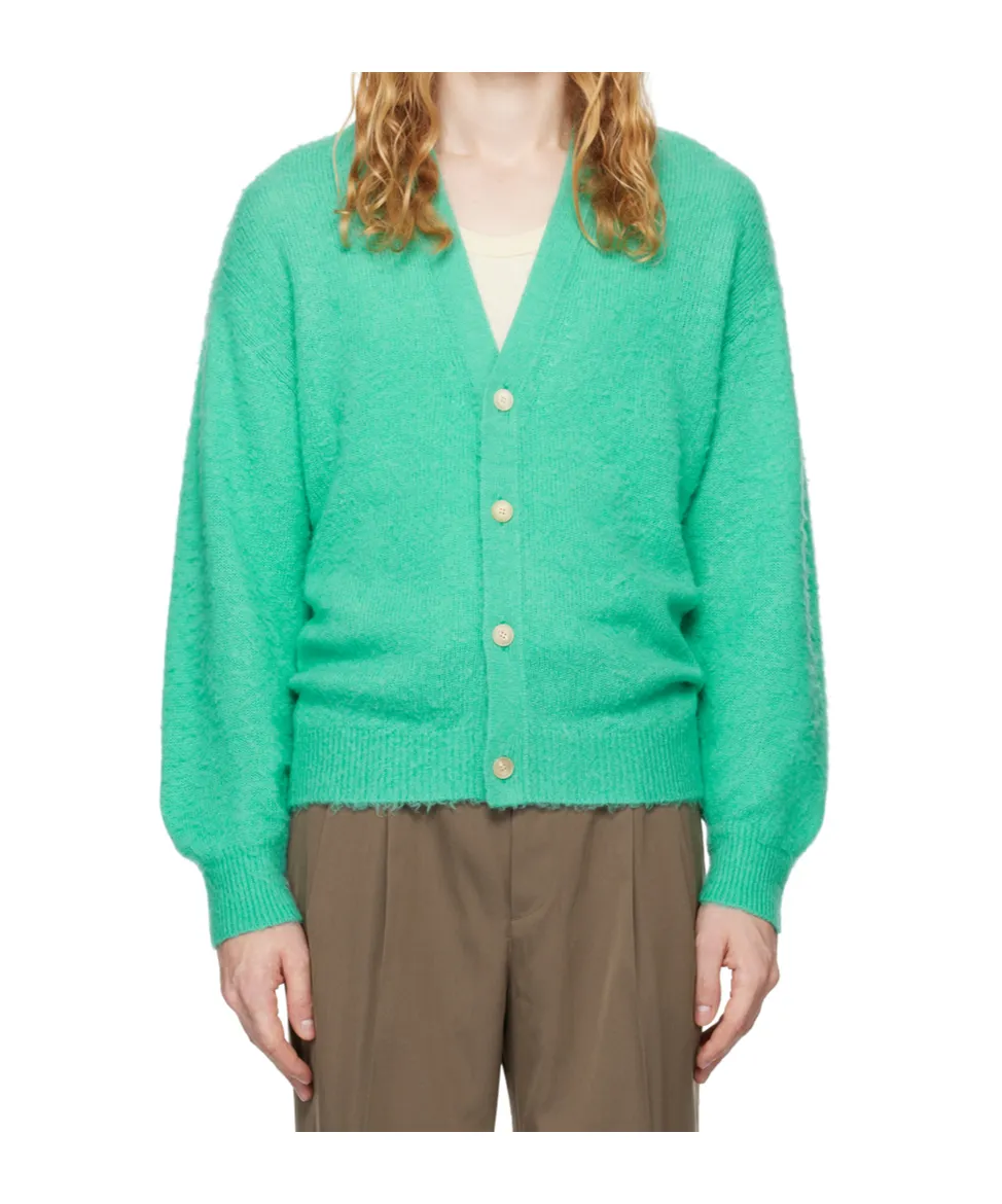 Long-Sleeved Knitted Cardigan