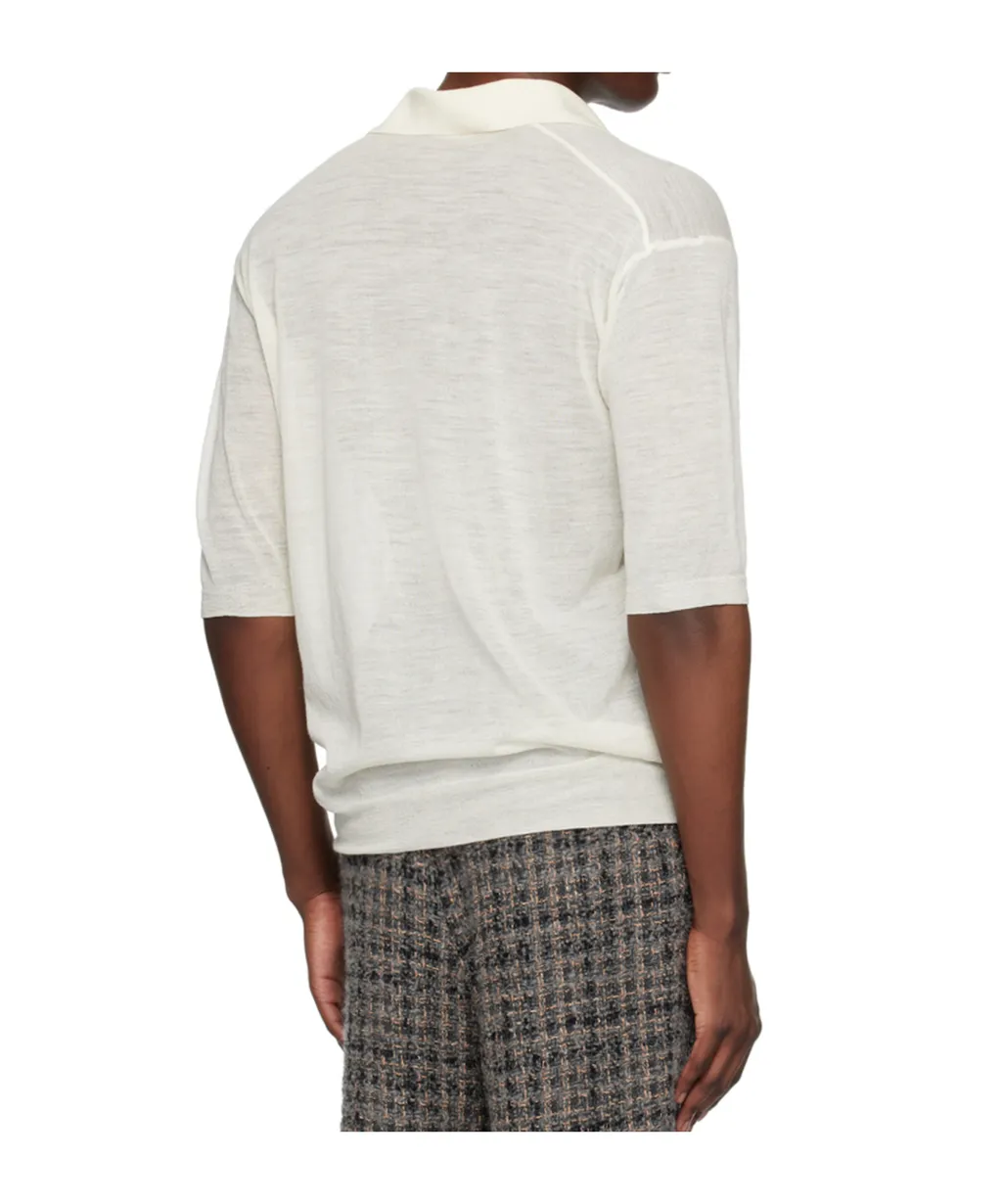 MÉLange Wool-Blend Polo Shirt