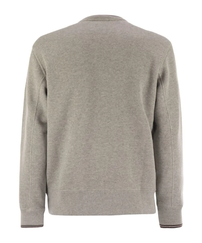 Logo-Embroidered Crew-Neck Sweatshirt
