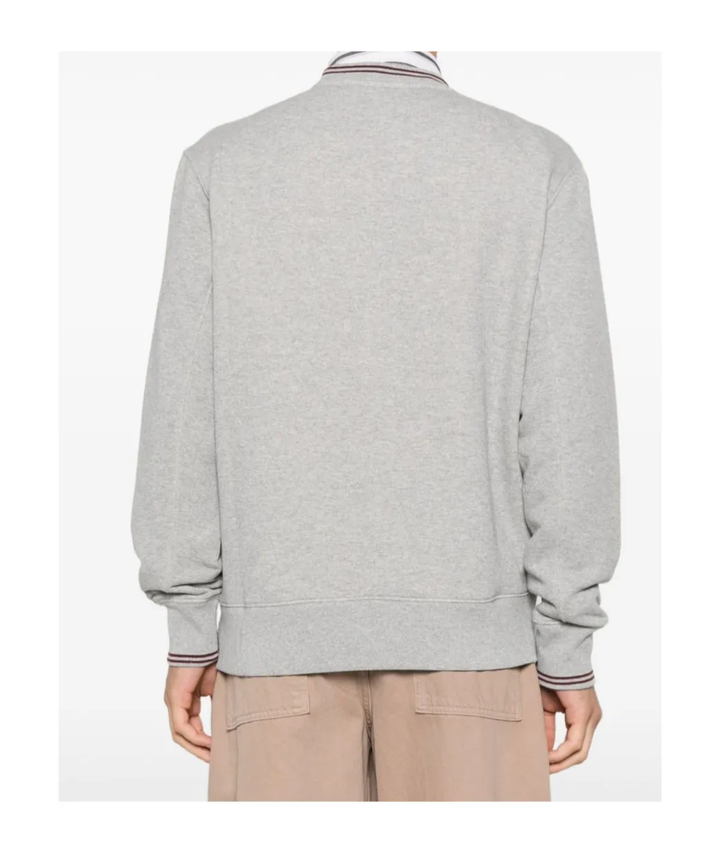 Logo-Embroidered Crew-Neck Sweatshirt