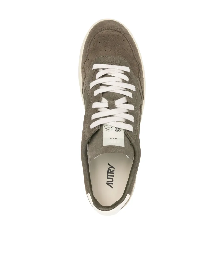 Logo Embossed Lace-Up Sneakers