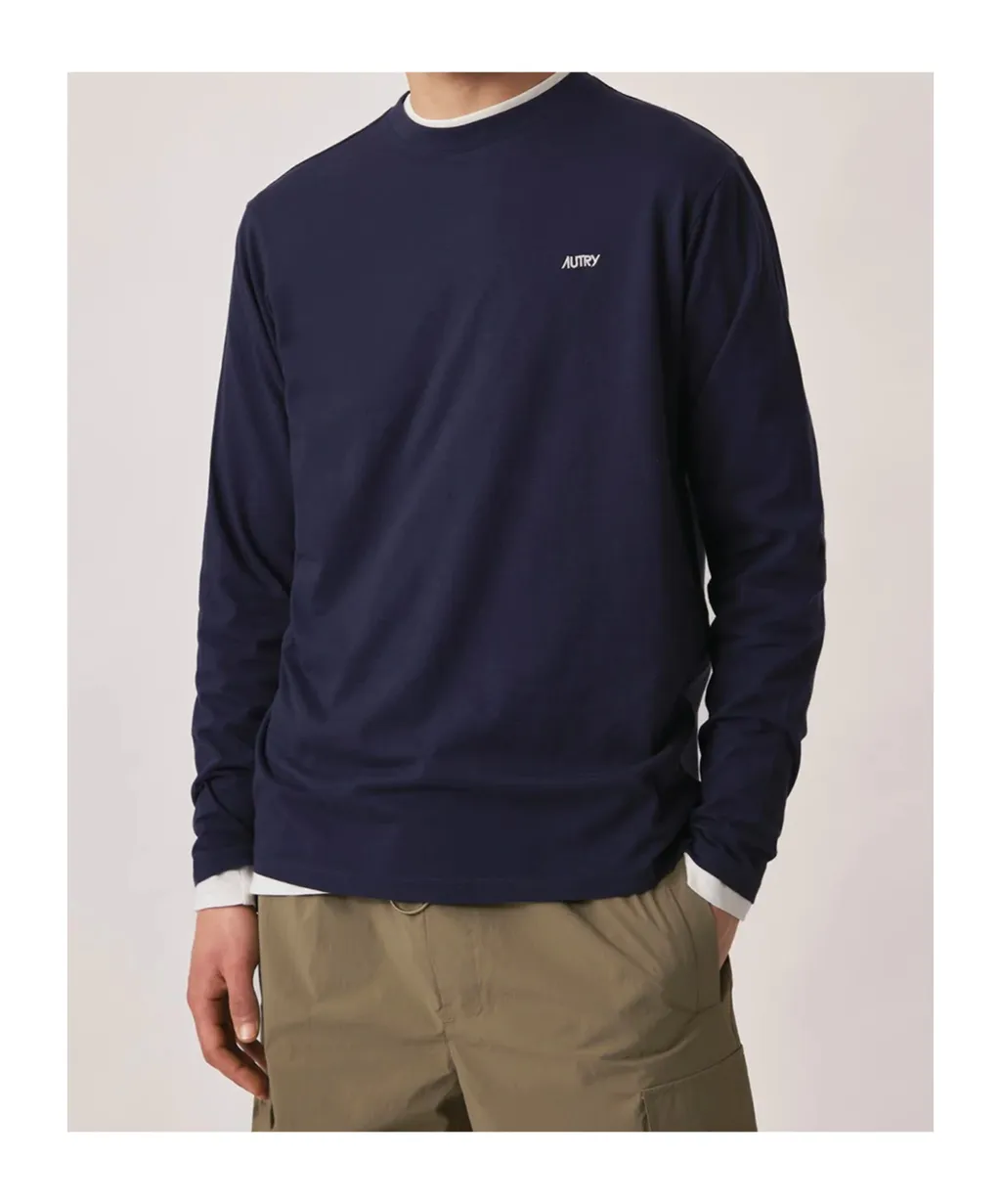 Long Sleeved Logo Embroidered T-Shirt