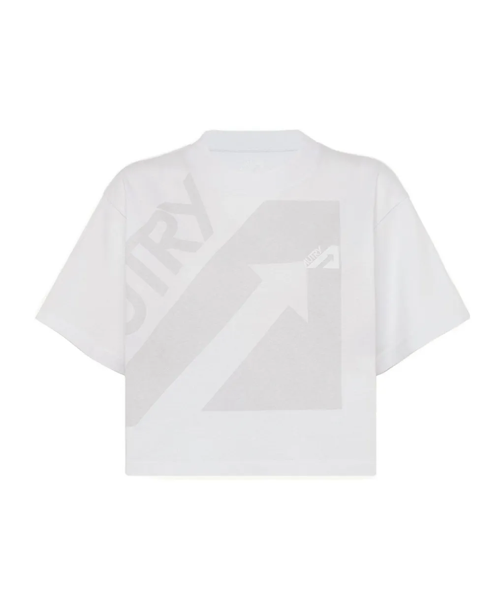 Logo-Printed Cropped T-Shirt