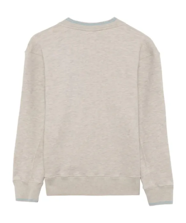 Logo-Stamp Drop Shoulder Sweatshirt