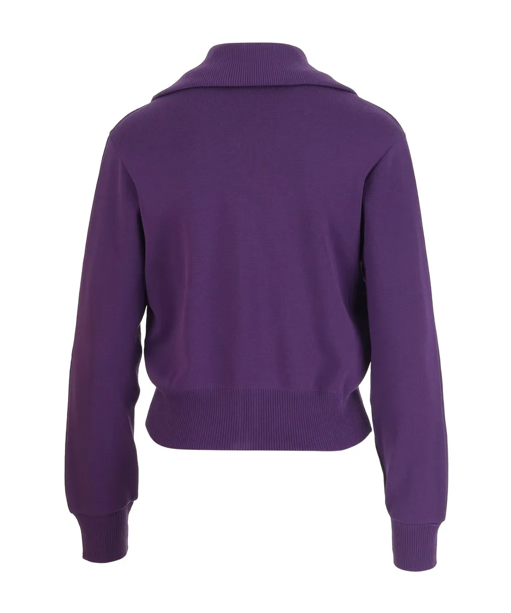 Knitted Tennis Zip Jacket