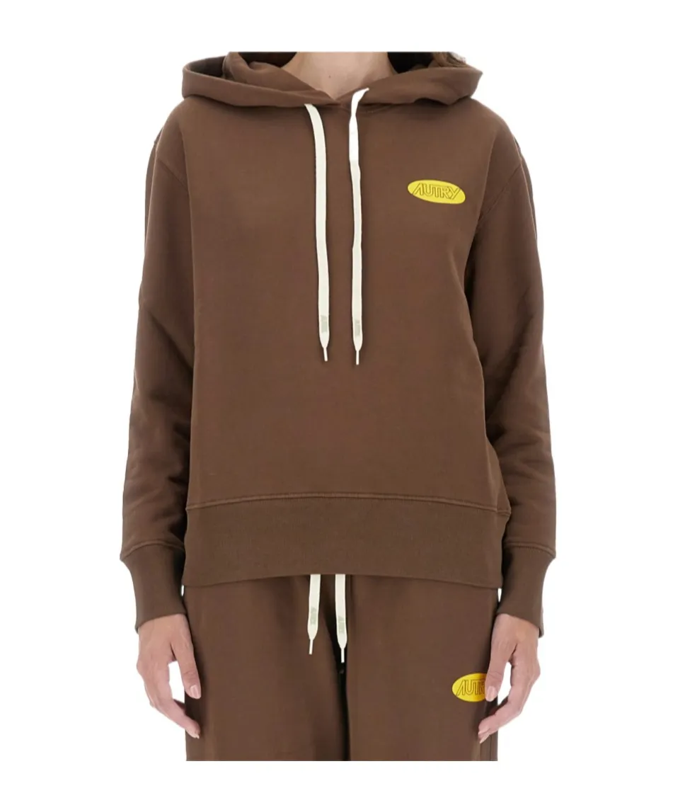 Logo Printed Jersey Hoodie