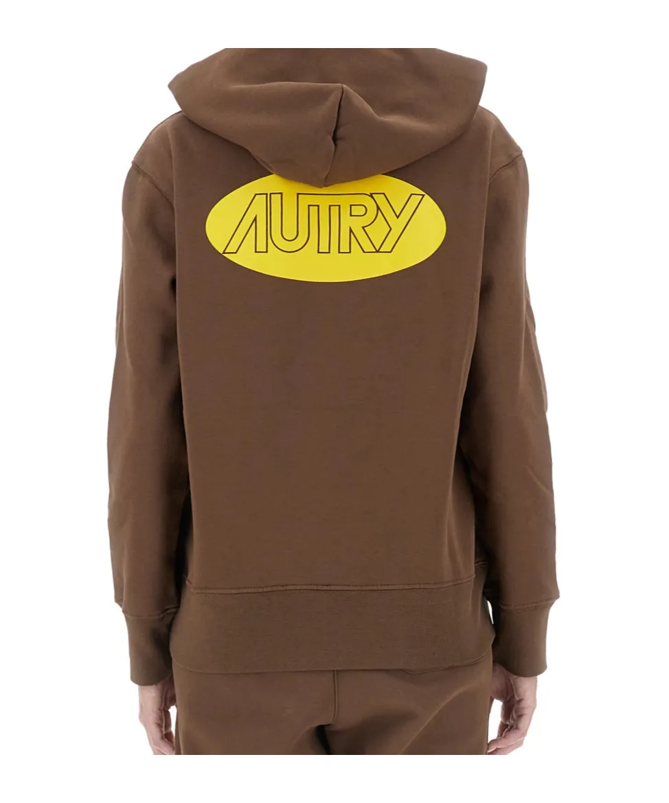 Logo Printed Jersey Hoodie