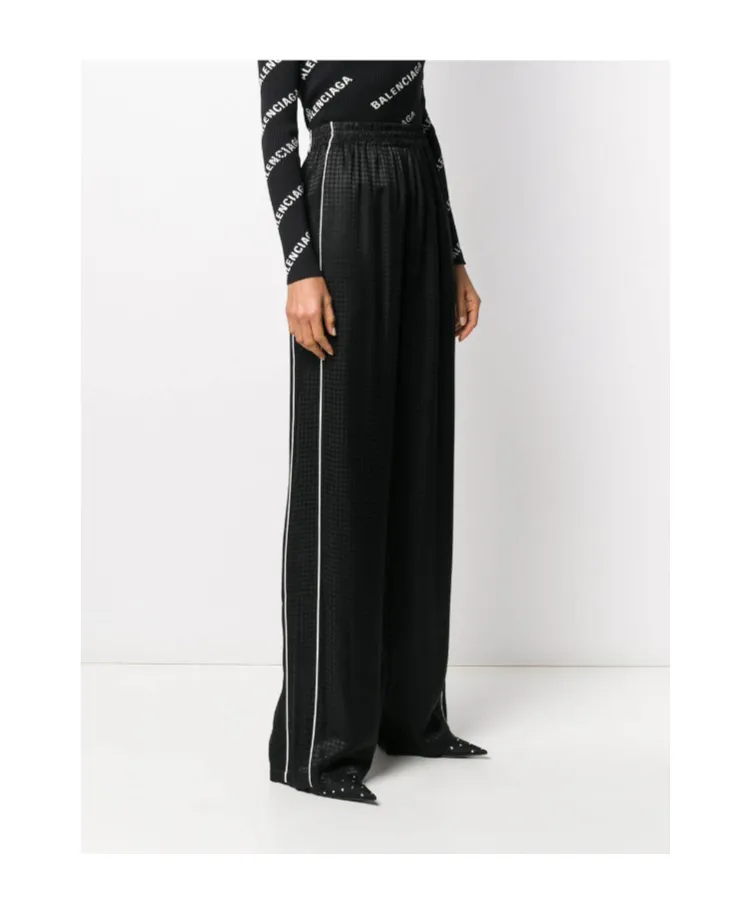 Checked Track Pants
