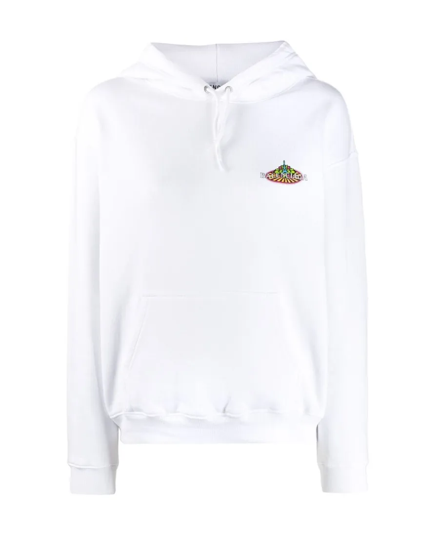 Logo Printed Hooded Sweater