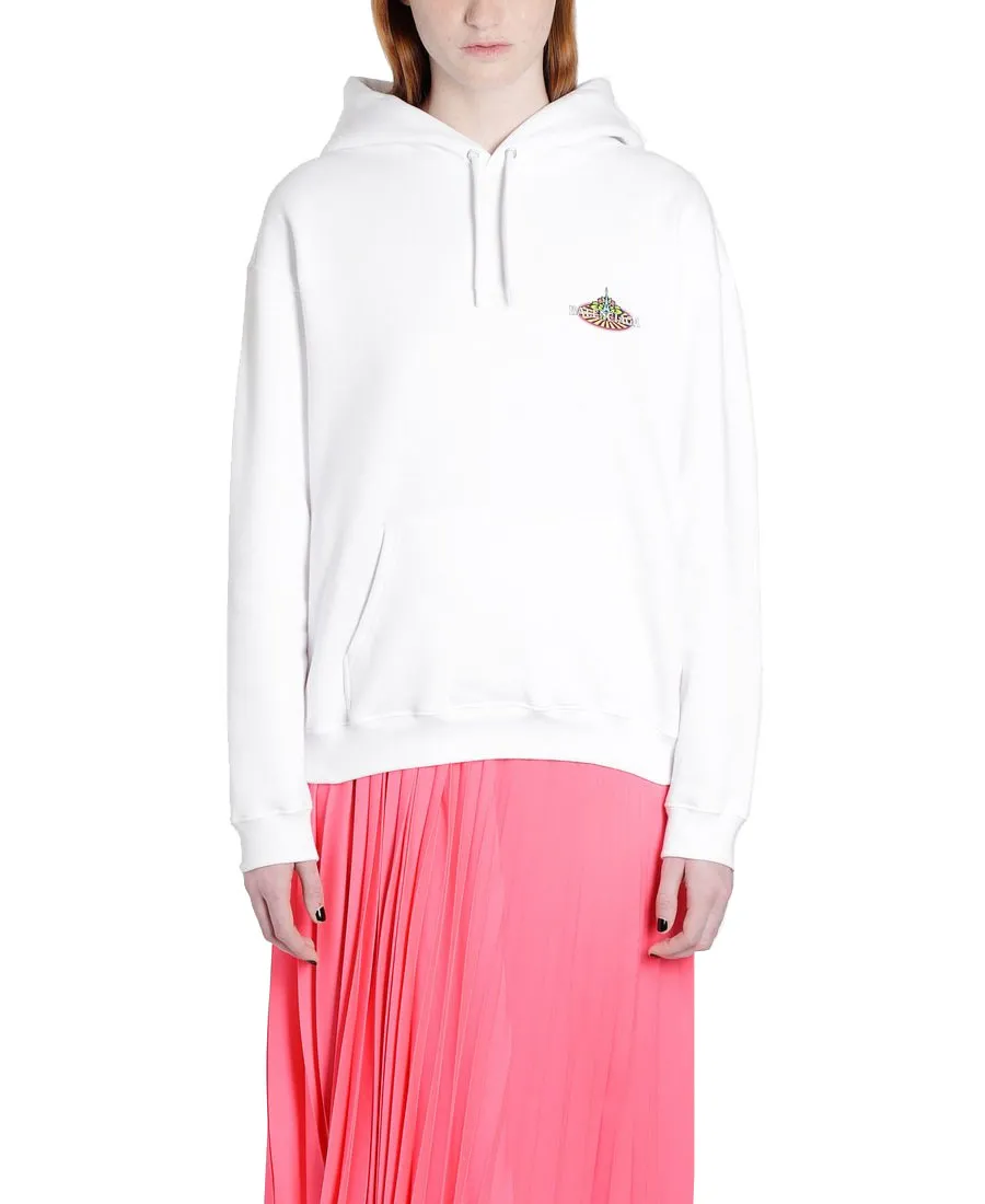 Logo Printed Hooded Sweater