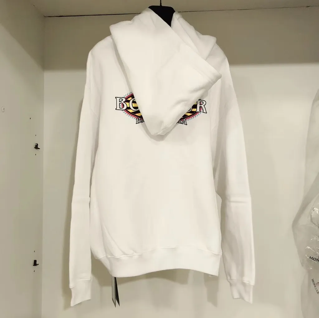 Logo Printed Hooded Sweater