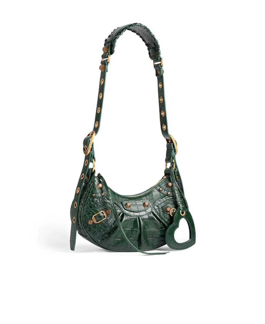 Cagole Embossed Shoulder Bag
