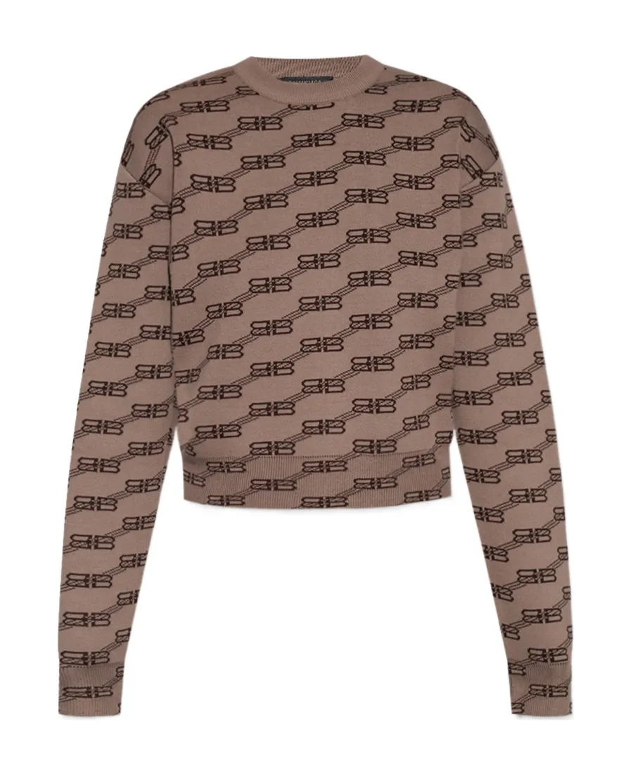Bb Monogram Knitted Jumper