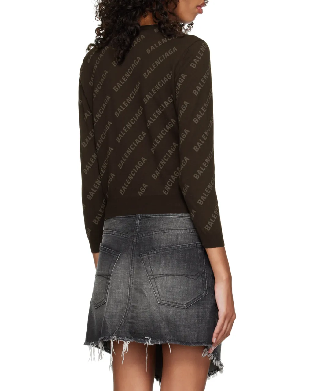 All-Over Logo Buttoned Cardigan