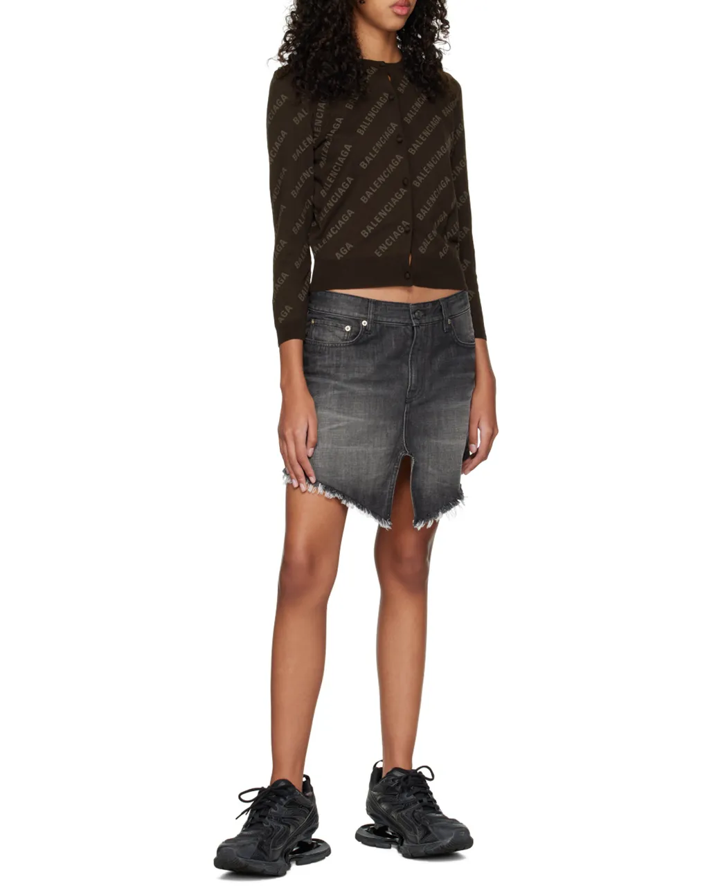 All-Over Logo Buttoned Cardigan