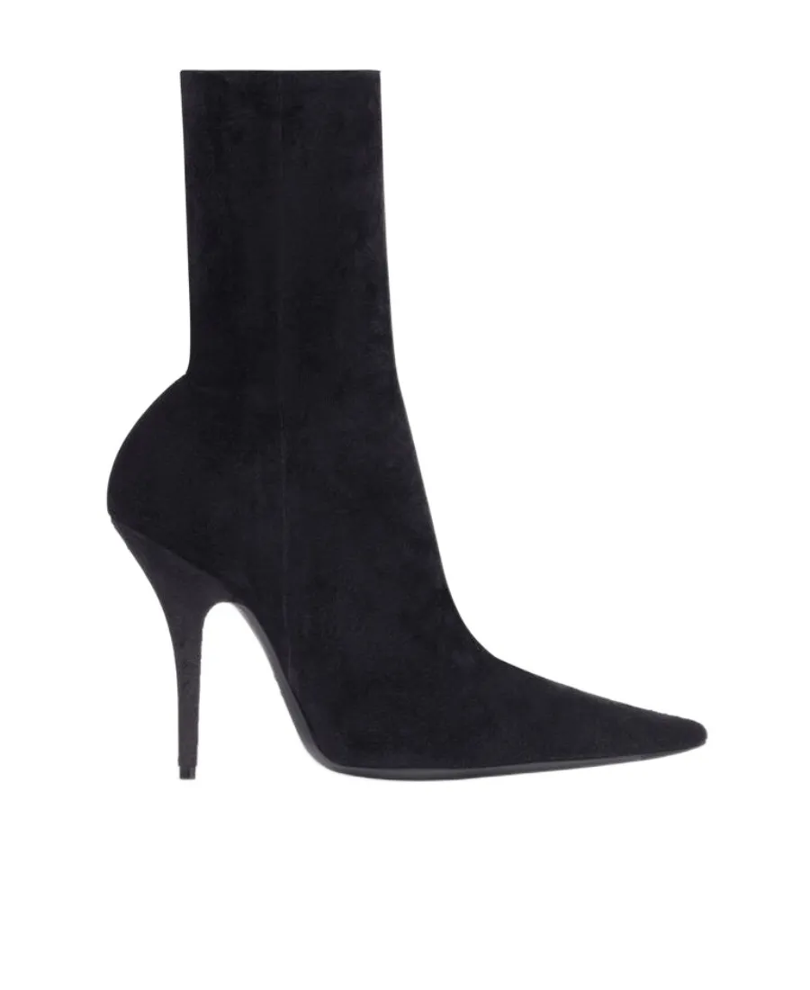 Knife Heeled Ankle Boots