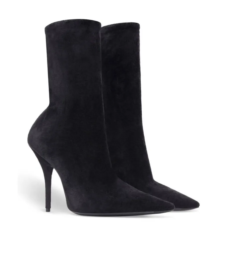 Knife Heeled Ankle Boots