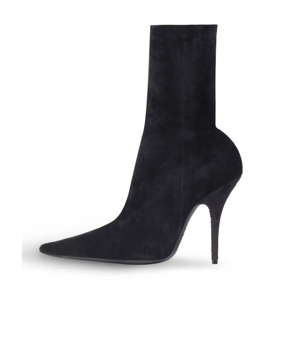 Knife Heeled Ankle Boots