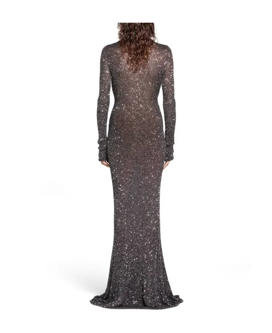 Sequin Embellished Maxi Dress