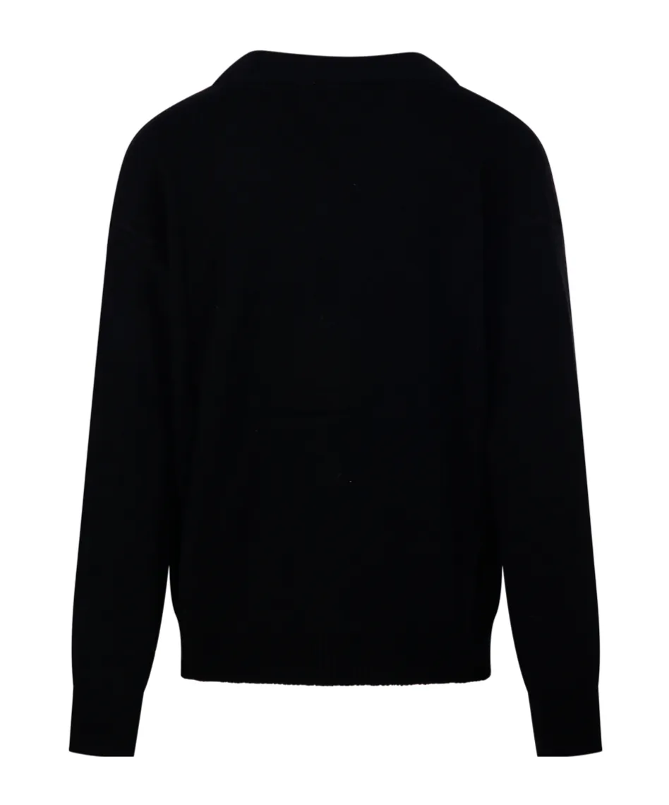 Buttoned Patch-Pocket Cardigan