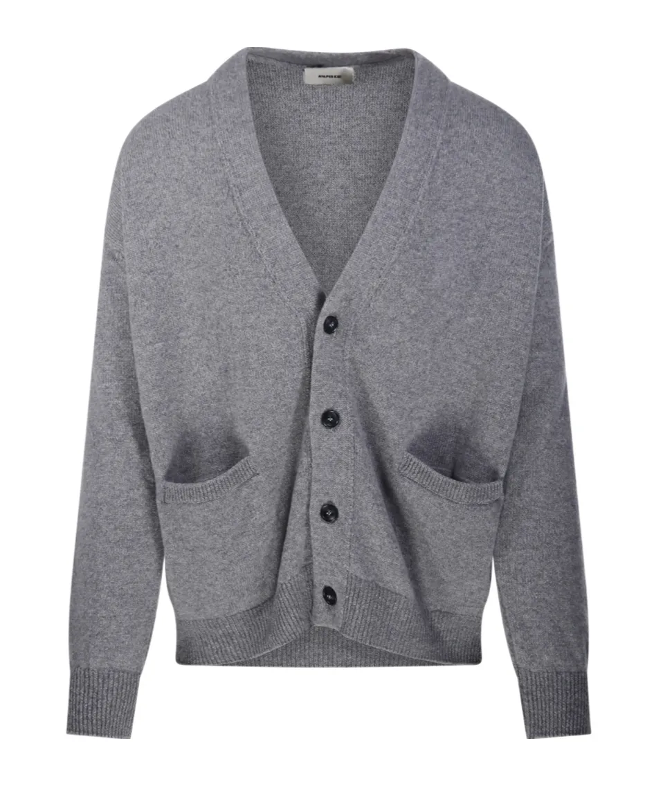 Patch Pocket V-Neck Cardigan
