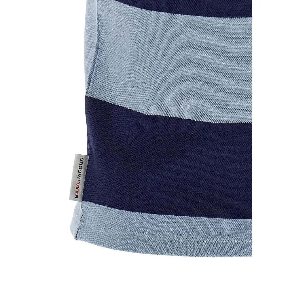 Striped Short-Sleeved Polo Shirt