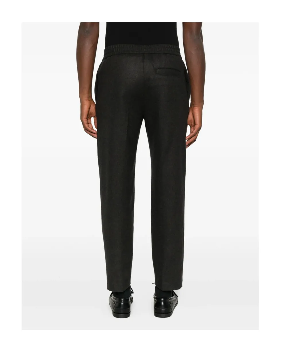 Wool Straight-Leg Trousers